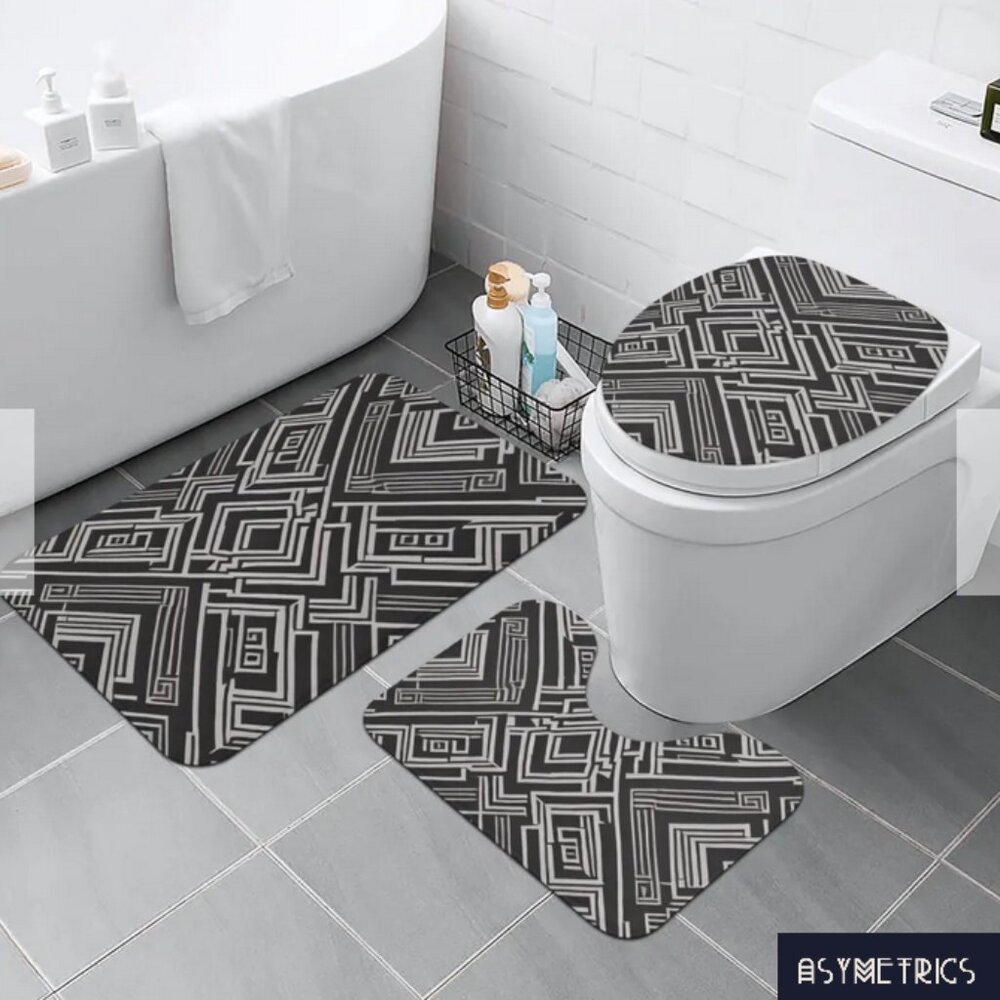 NEW Asymetrics Fusion Bathroom Toilet Set